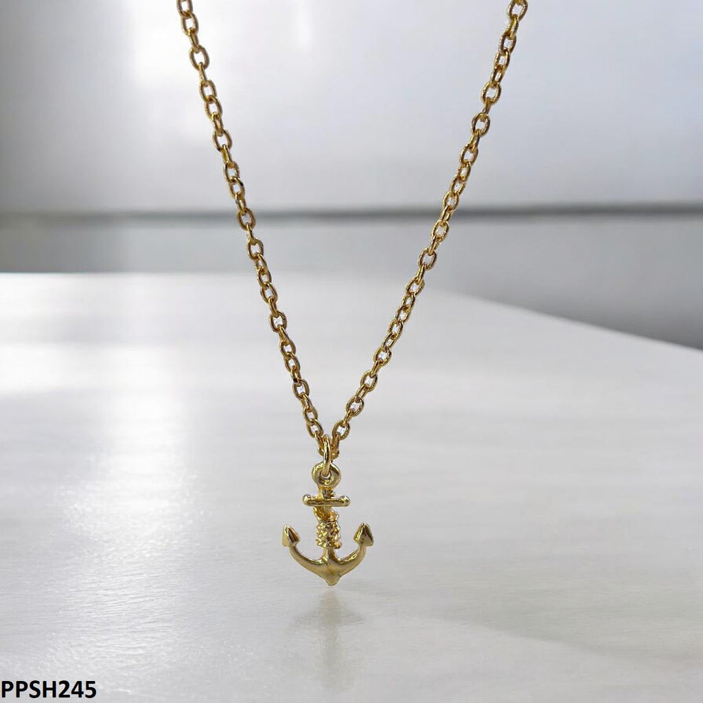 Anchor Pendant With Chain