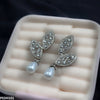 Double Tear/Pearl Drop Earrings