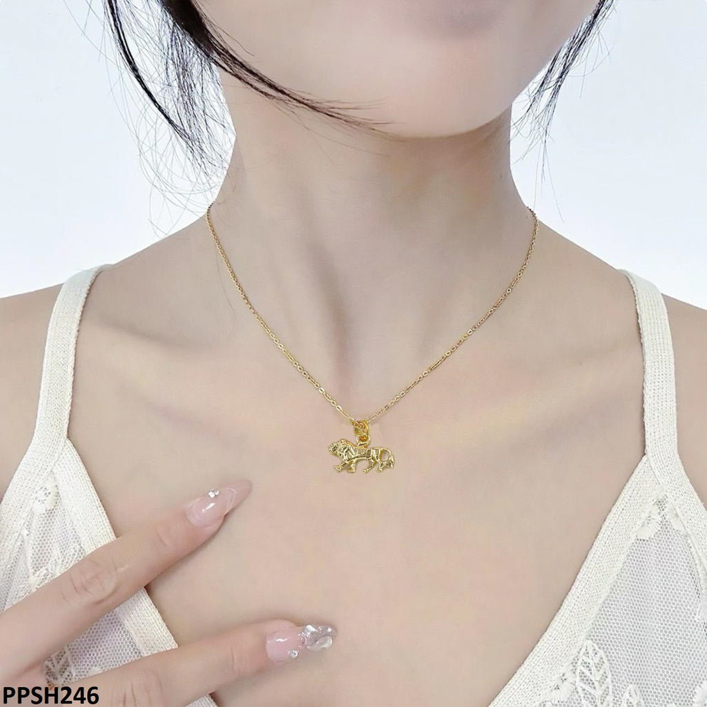 Lion Pendant With Chain