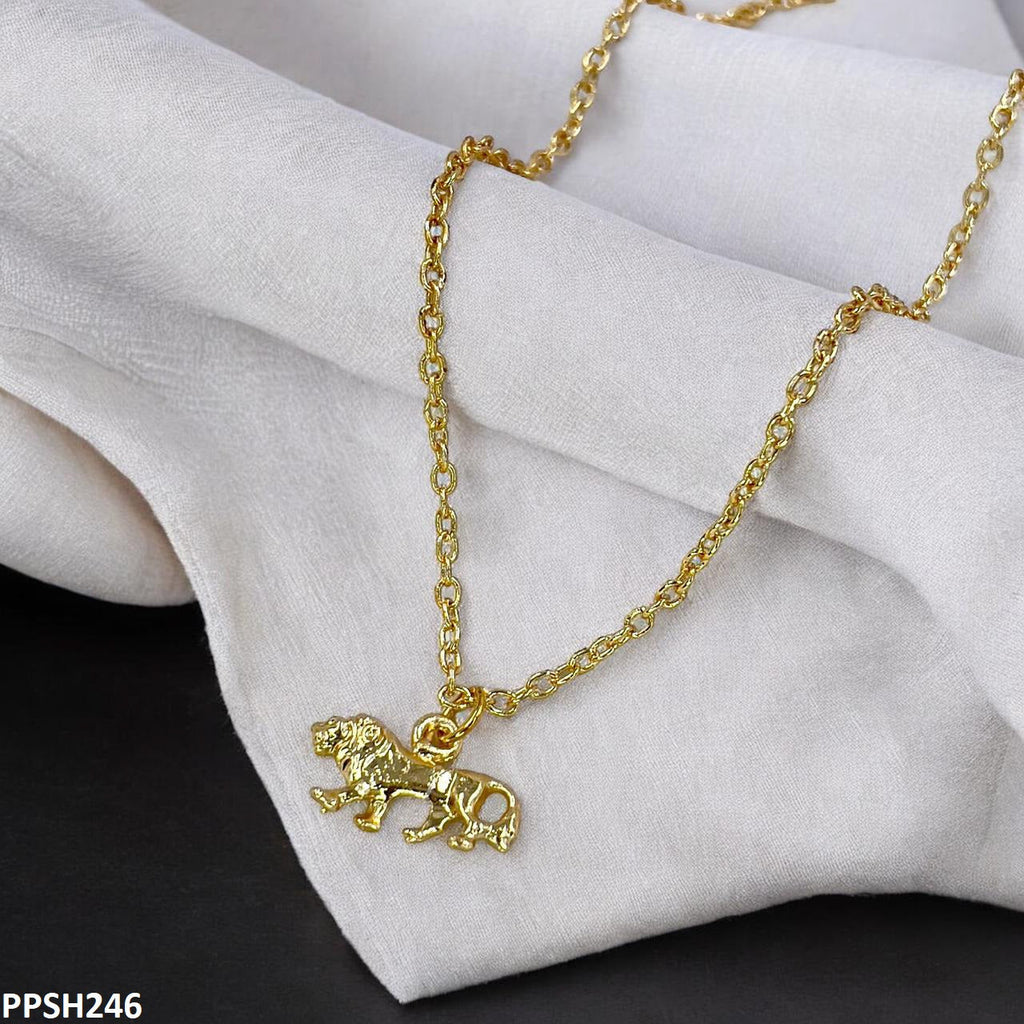 Lion Pendant With Chain