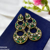 Double Moon Drop Earrings
