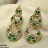 Double Moon Drop Earrings