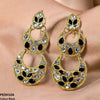 Double Moon Drop Earrings