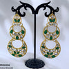 Double Moon Drop Earrings