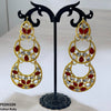 Double Moon Drop Earrings