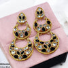 Double Moon Drop Earrings