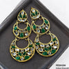 Double Moon Drop Earrings