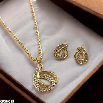 Double 6 Twisted Pendent Set