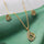 Double 6 Twisted Pendent Set