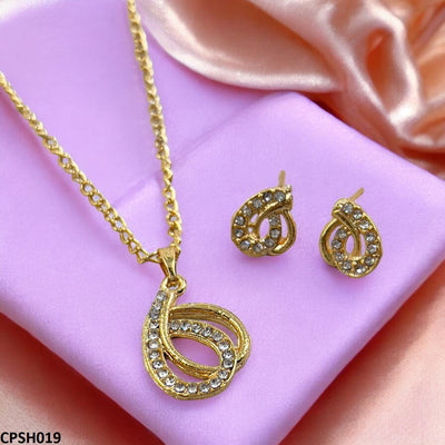 Double 6 Twisted Pendent Set