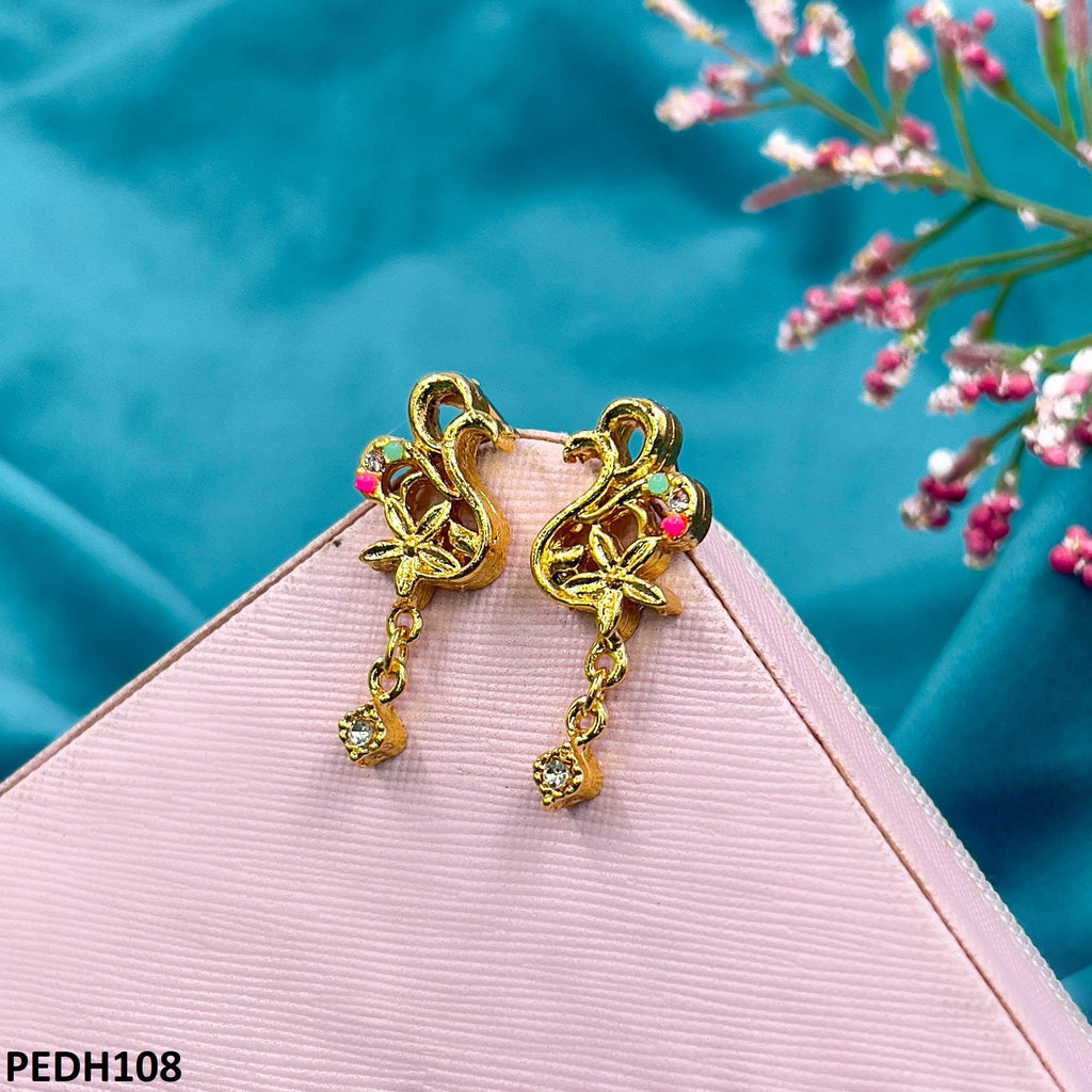 Root Flower Drop Earrings