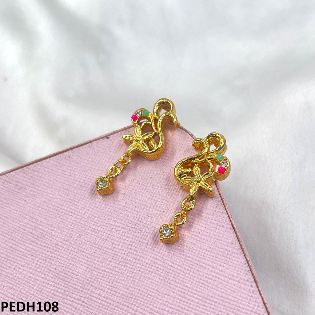 Root Flower Drop Earrings