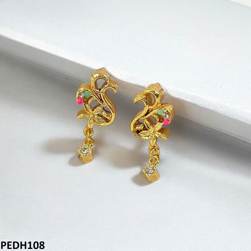 Root Flower Drop Earrings