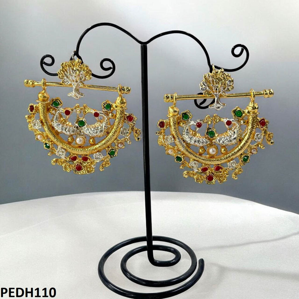 Tree Flower Drop Earrings