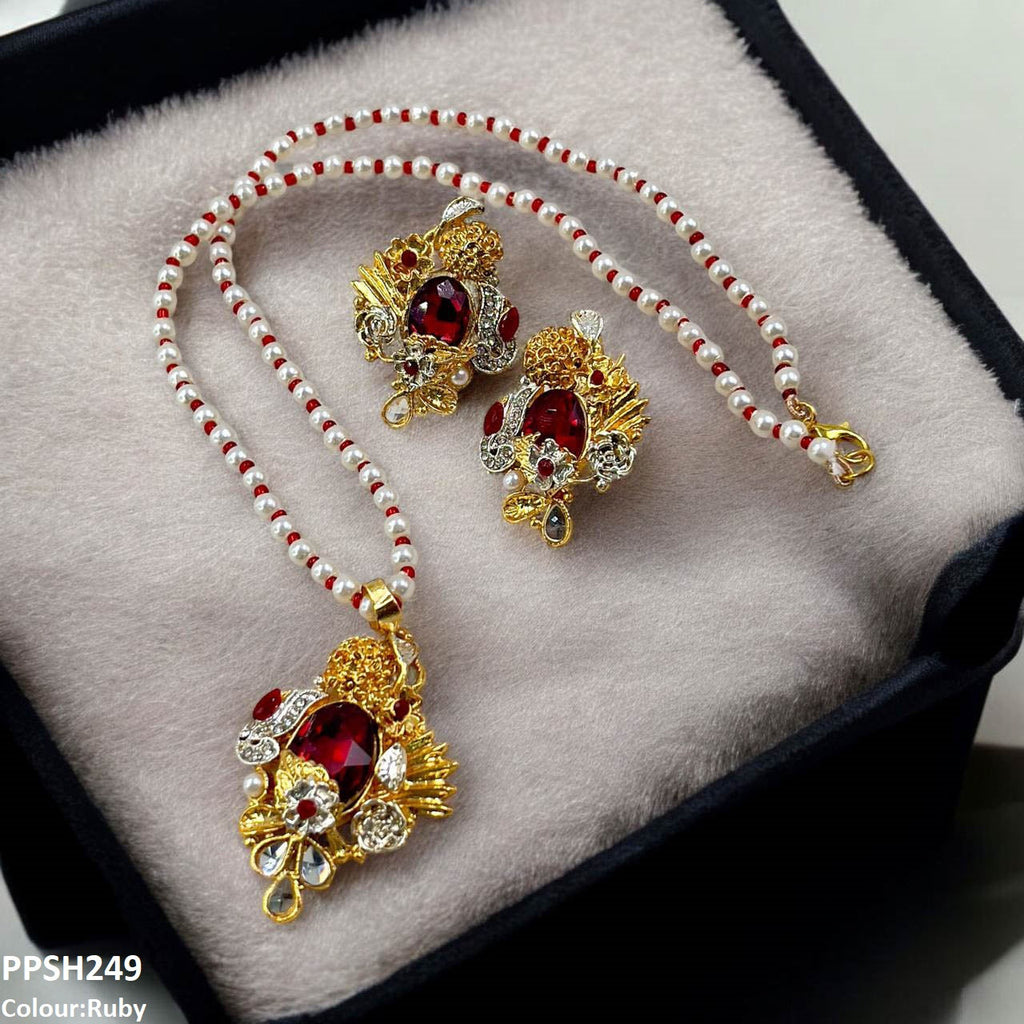 Oval/Tear Pendant Set