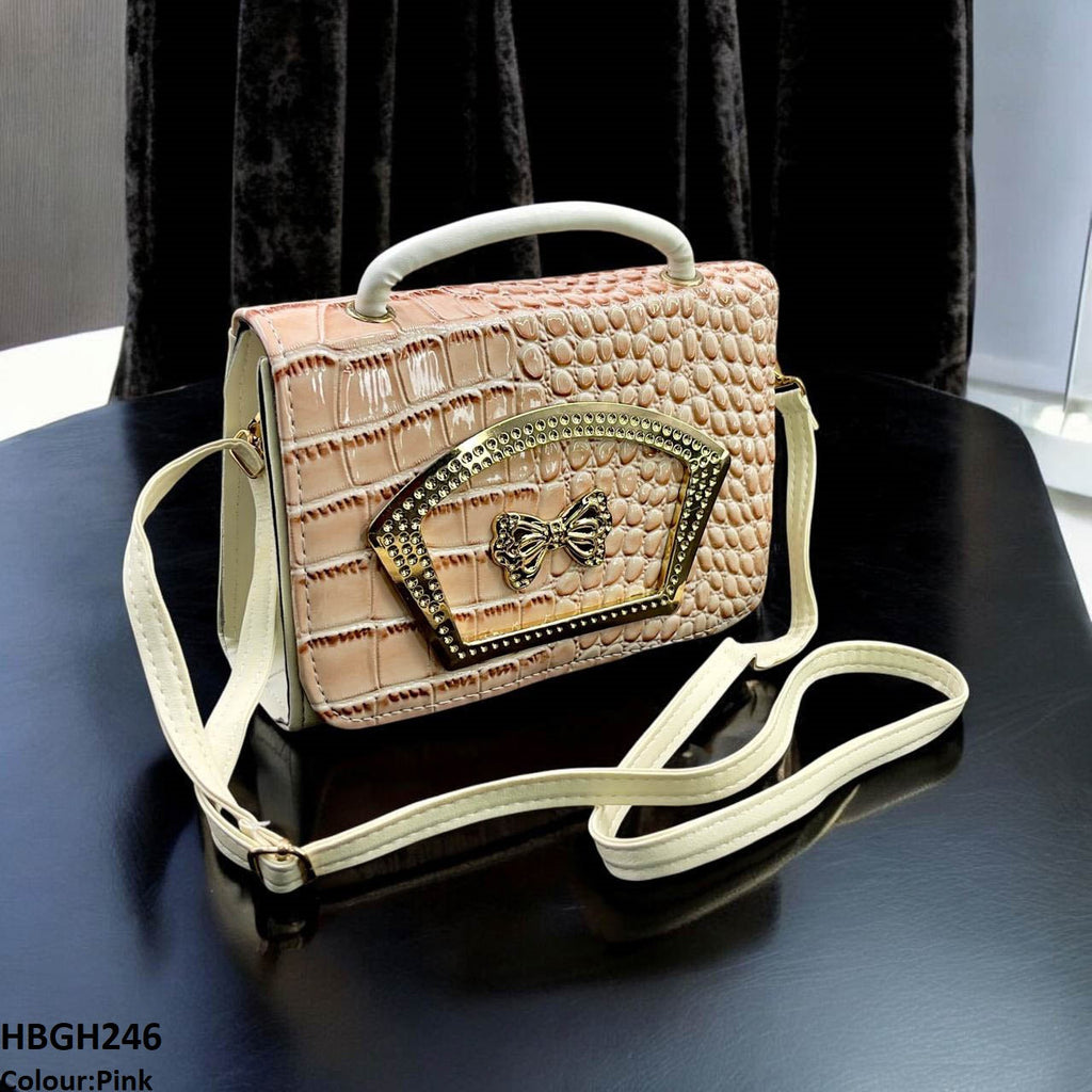 Crocodile Pattern Hand Bag