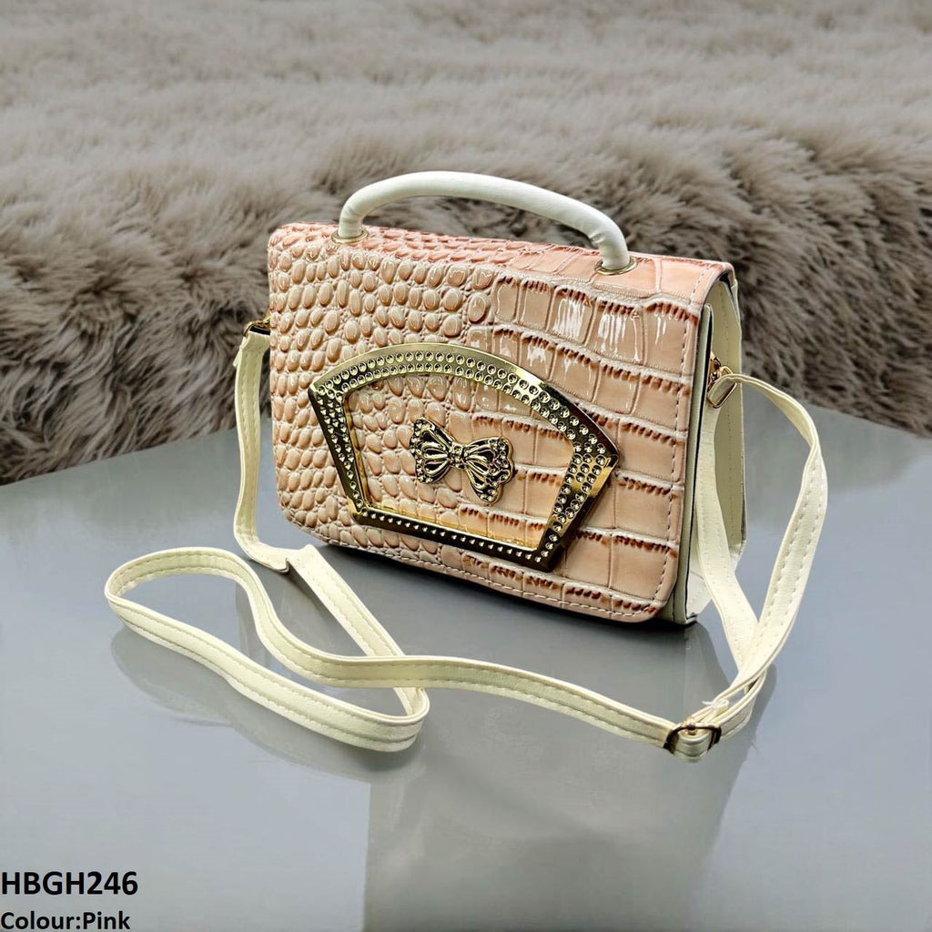 Crocodile Pattern Hand Bag