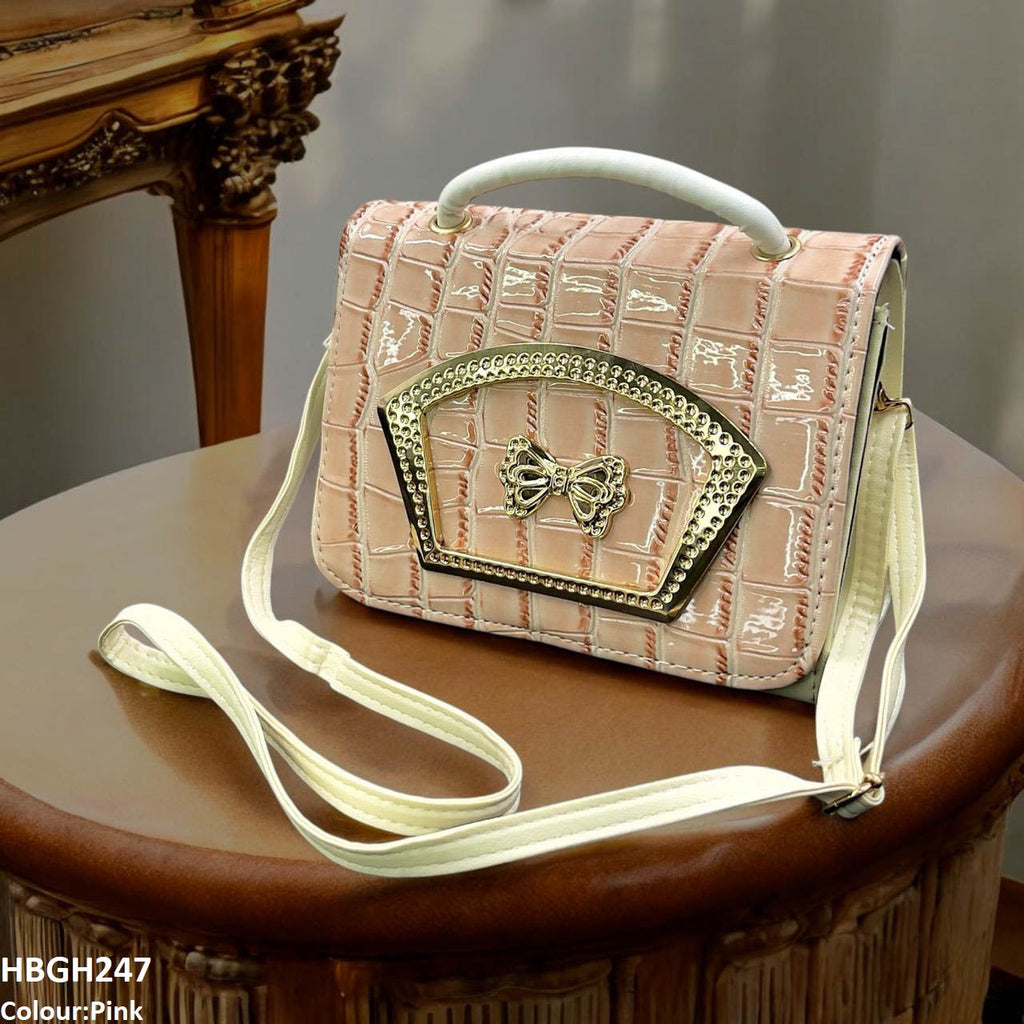 Crocodile Pattern Hand Bag