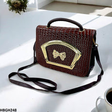Crocodile Pattern Hand Bag