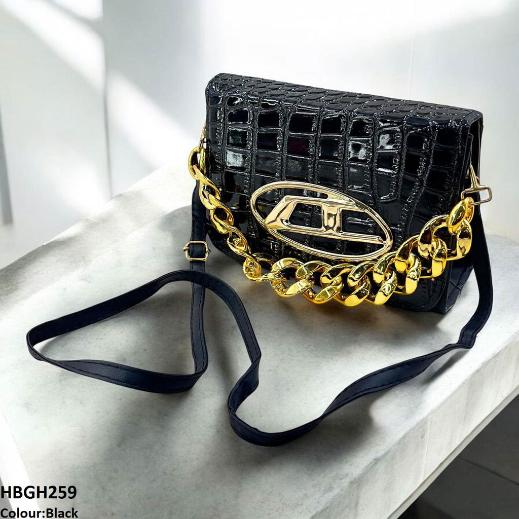 Chain Oval Batch Hand Bag