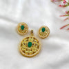 Flower Oval Pendant Set
