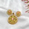 Flower Oval Pendant Set