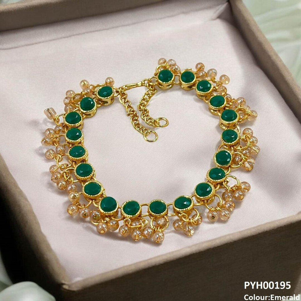 Round Pearl Drop Single Anklet