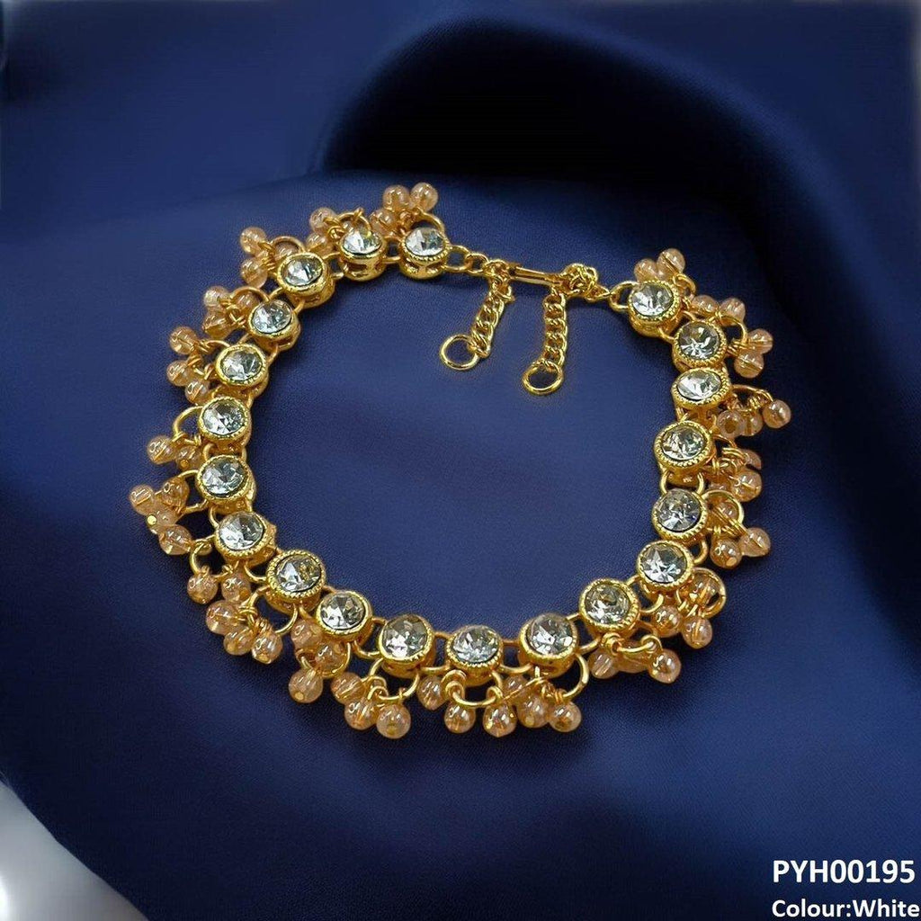 Round Pearl Drop Single Anklet