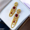 Double Chain Tear Drop Earrings