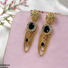 Double Chain Tear Drop Earrings