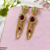 Double Chain Tear Drop Earrings