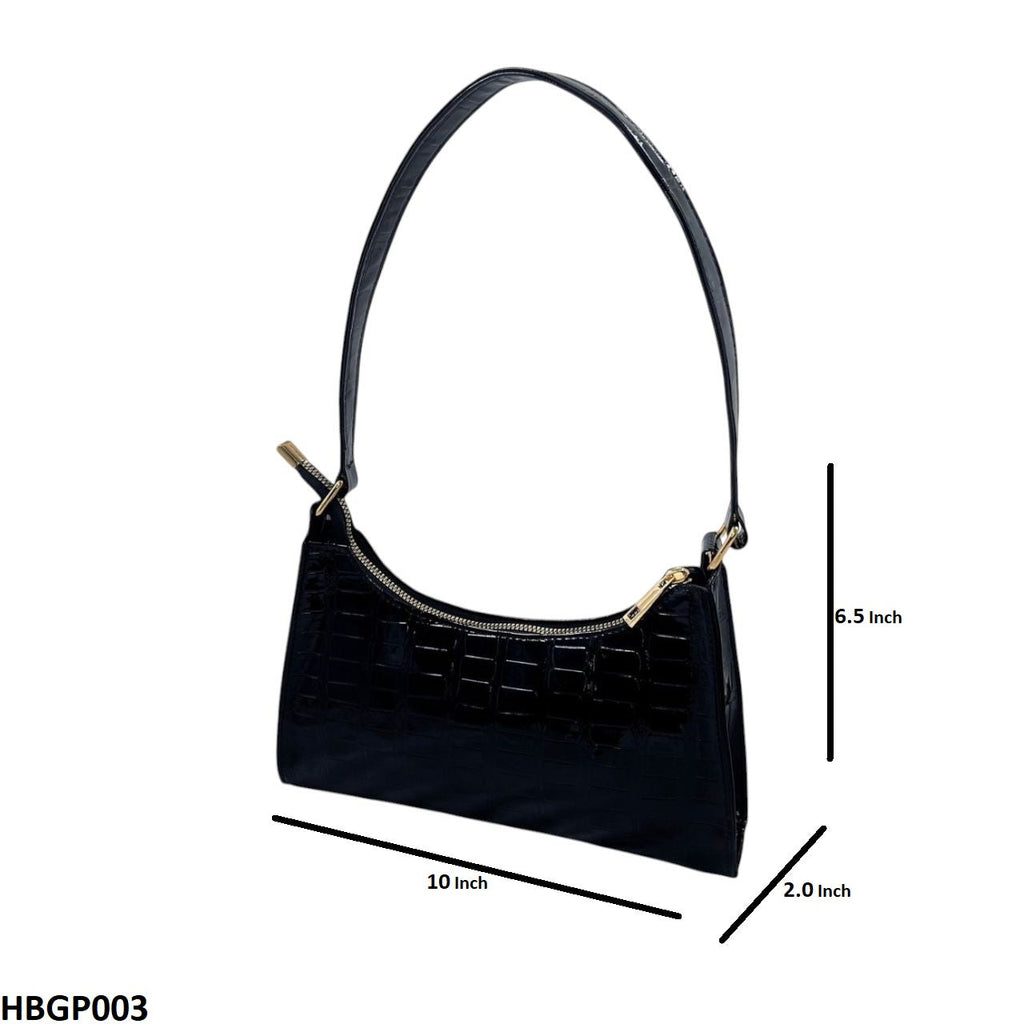 Crocodile Pattern Armpit Hand Bag