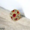 Oval Flower Ring Adjustable