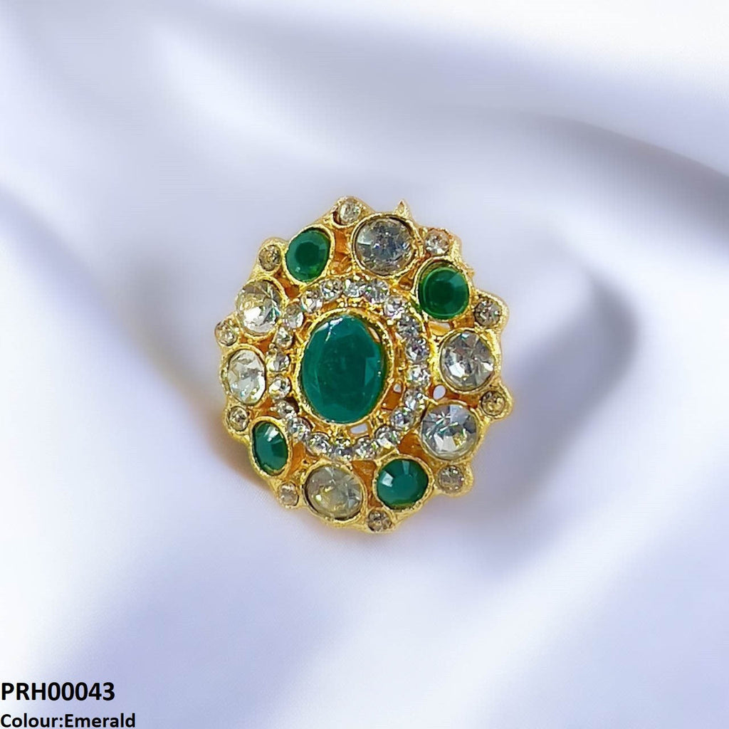 Oval Flower Ring Adjustable