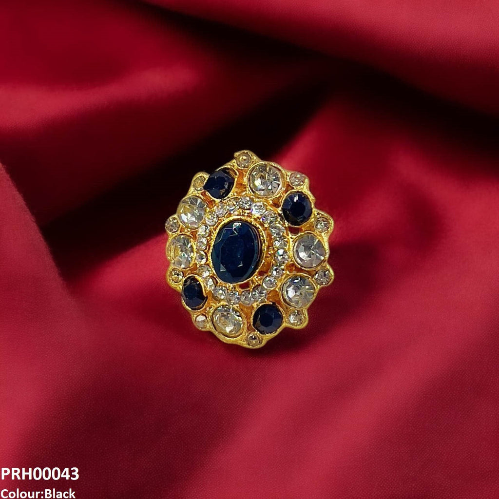 Oval Flower Ring Adjustable
