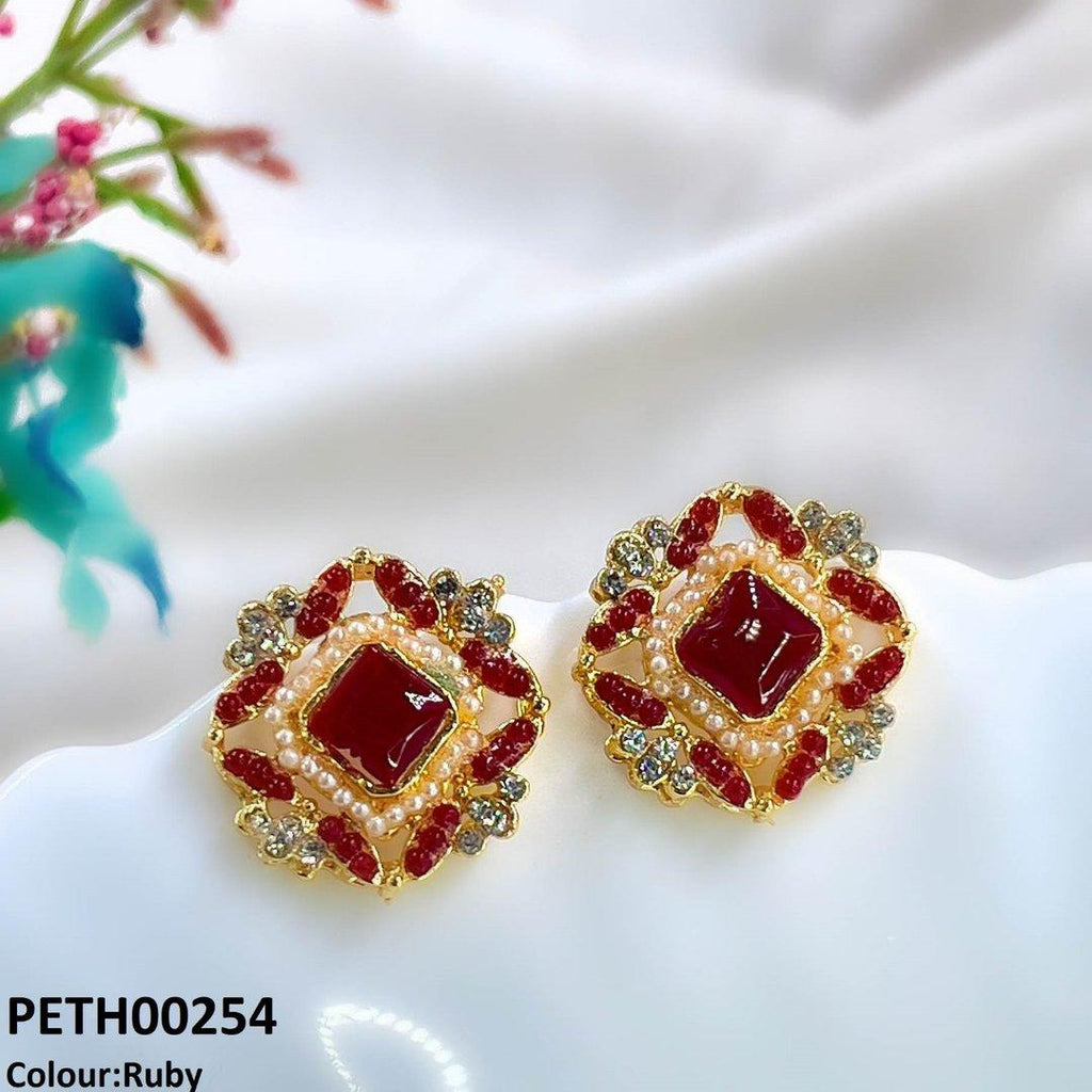 Flower Square Tops Pair