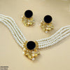 Circle Flower Pearl Choker Set
