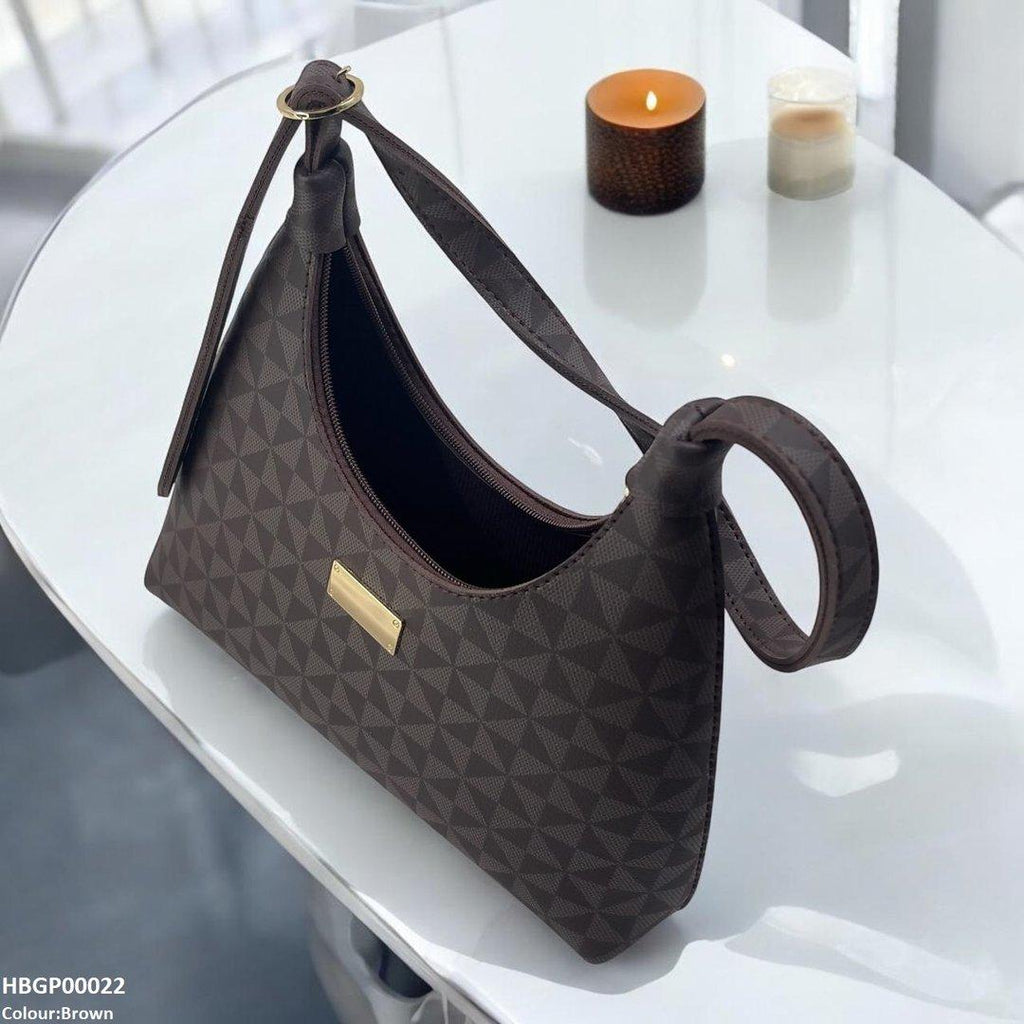 Patterned Armpit Ladies Hand Bag