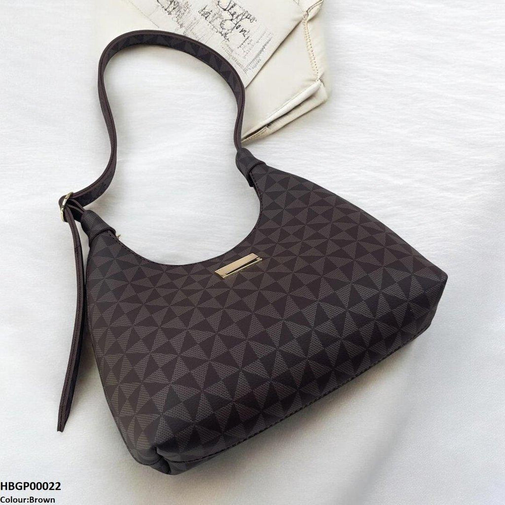 Patterned Armpit Ladies Hand Bag