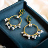 Tear Round Drop Earrings