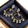 Tear Round Drop Earrings