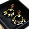 Tear Round Drop Earrings