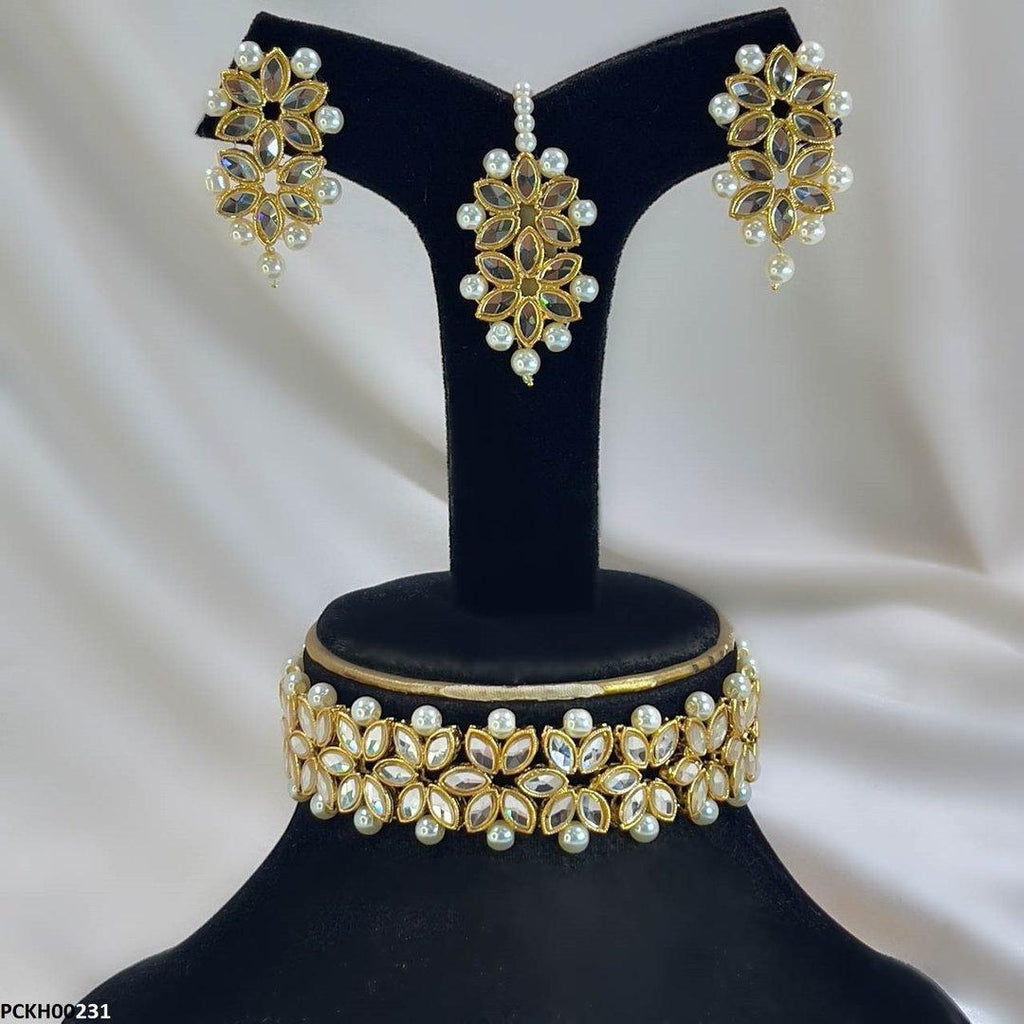 Marquise Flower Choker Set