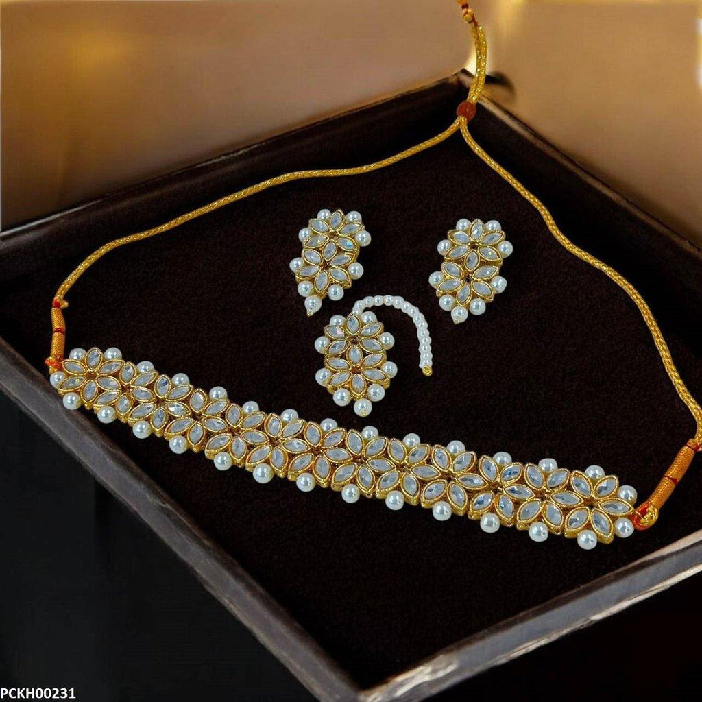 Marquise Flower Choker Set