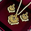 Oval/Flower Pearl Drop Mala Set