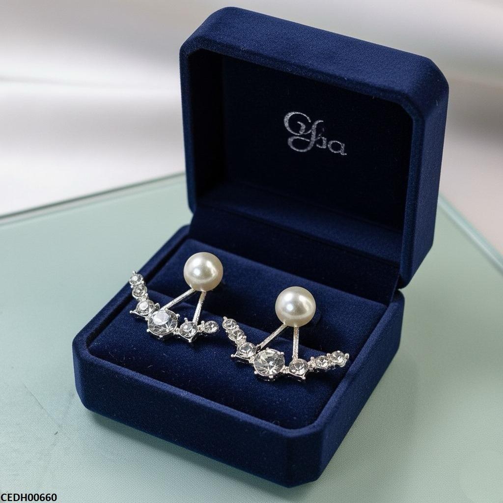 Round Pearl Earrings