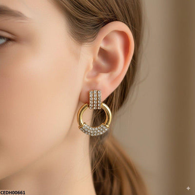 Round Drop Earrings
