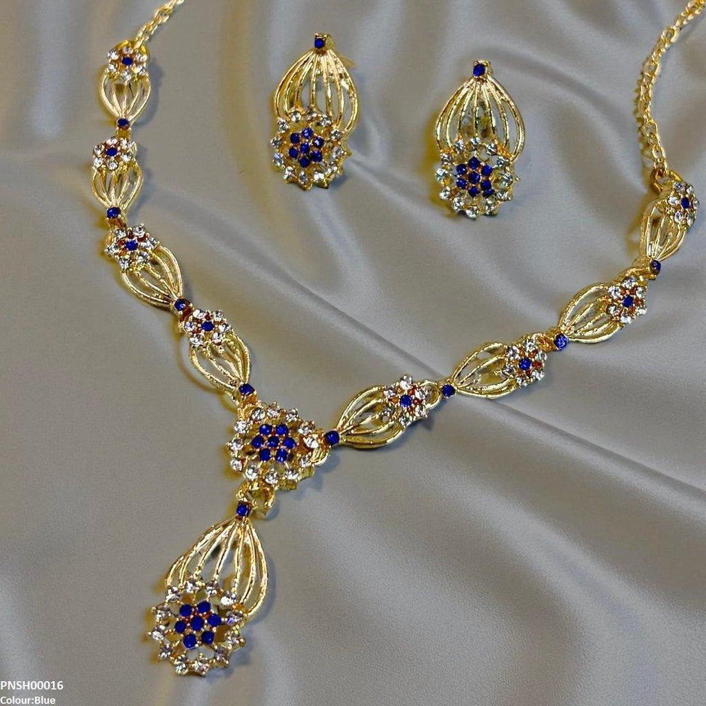 Rose Flower Necklace Set
