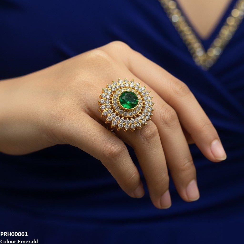 Round Marquise Ring Adjustable
