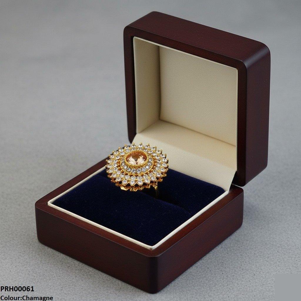 Round Marquise Ring Adjustable